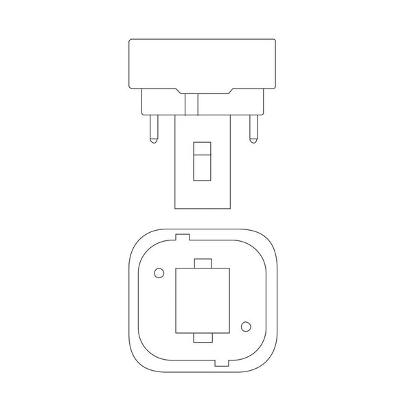 LAMPADA NEON TIPO 2D 16W 1000LUM CALDA