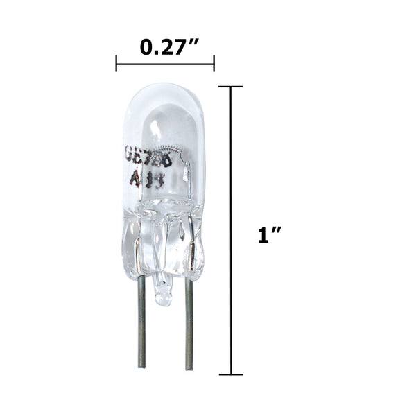 GE 786 - 12w 6v T2.25 G4 Base Miniature Low Voltage Bulb