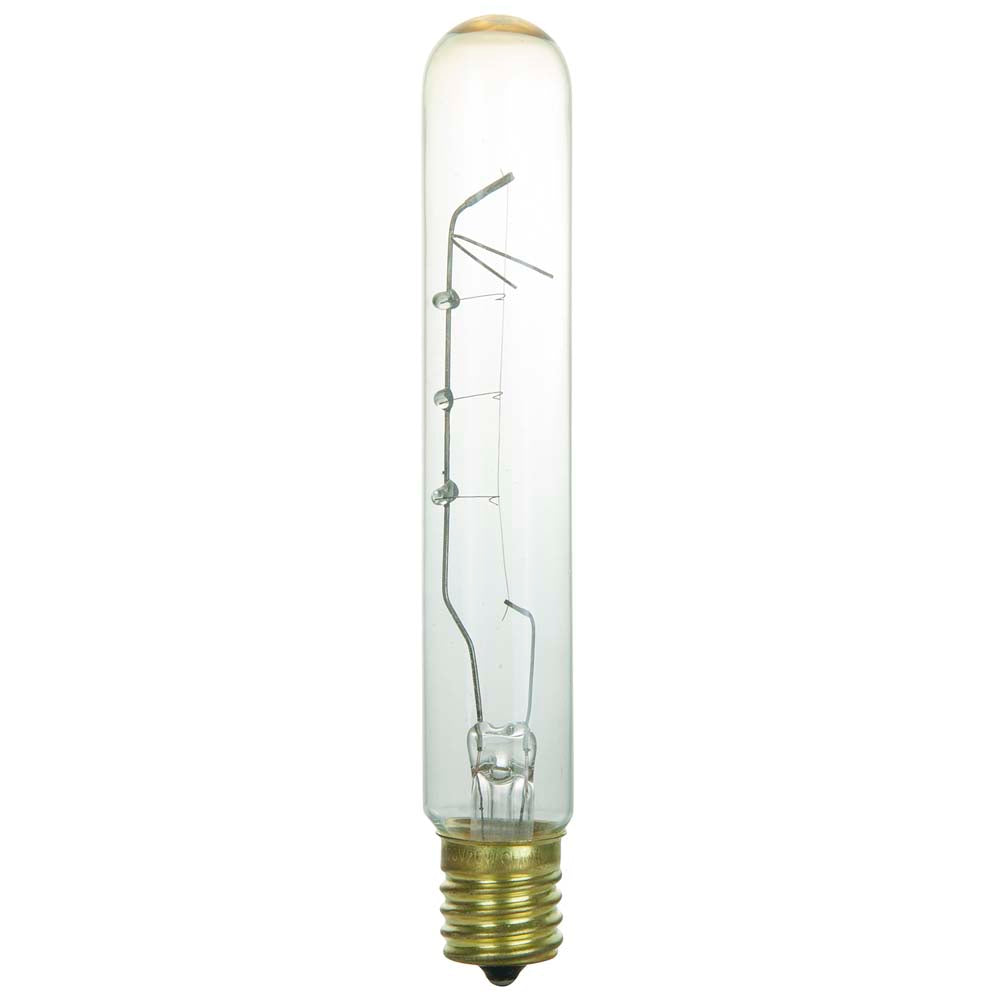 Sunlite 20w 130v incandescent intermediate based T6.5 Clear tubular bulb