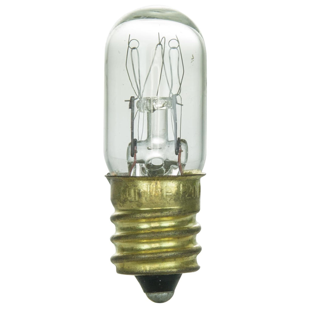 10Pk - SUNLITE 15w T4 Tubular E12 Candelabra Clear Incandescent Bulb