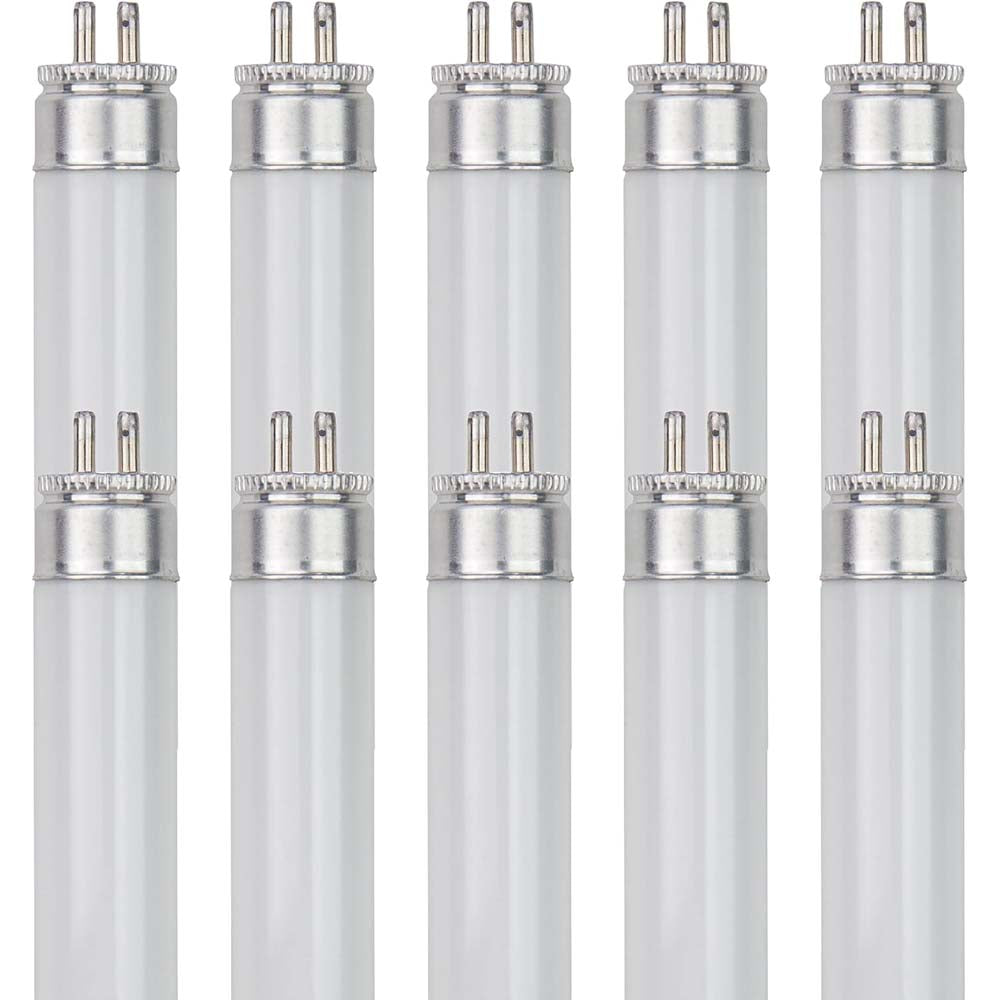 10PK - Sunlite 8w 12-in T5 Linear Fluorescent G5 Mini Bi Pin Base 6500K Bulb