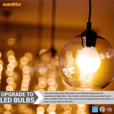 3Pk - Sunlite 5w LED Globe Frosted E26 Base 2700K Bulb - Warm White_1