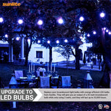 3Pk - Sunlite 3w LED A19 Blue Colored Non-Dimmable Bulb - 25w Equiv_3
