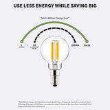 Sunlite 5w LED G16.5 Filament Style Globe E12 Base 3000K Bulb - 60W Equiv_2