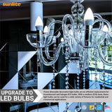 6Pk - Sunlite 7w LED B13 Decorative Chandelier E26 5000K Bulb - 60W Equiv_1