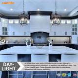 6Pk - Sunlite 7w LED B13 Decorative Chandelier E26 5000K Bulb - 60W Equiv_2