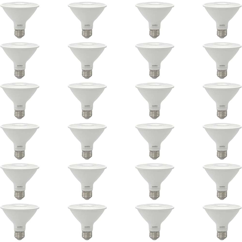 24Pk - Sunlite 9w LED PAR30 Reflector Floodlight 3000K Bulb - 75W Equiv