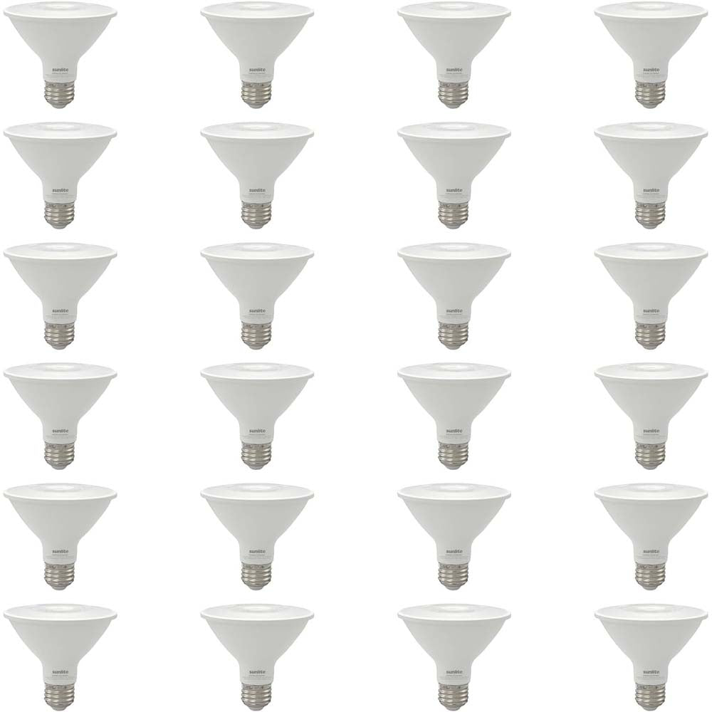 24Pk - Sunlite 9w LED PAR30 Reflector Floodlight 4000K Bulb - 75W Equiv