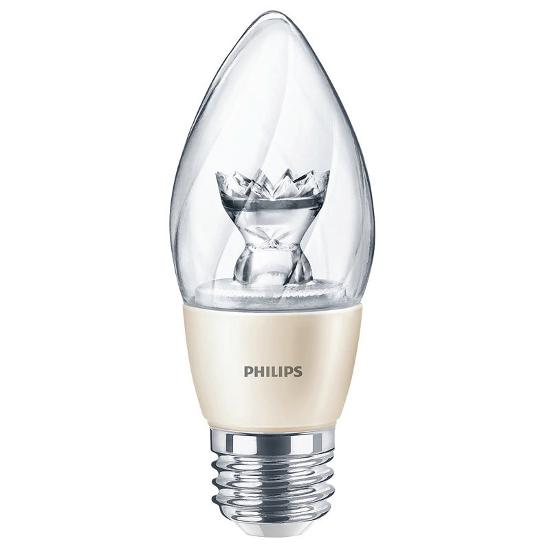 Philips Diamond Spark 6.5W B13 LED 2700K Warm White E26 Dimmable Bulb