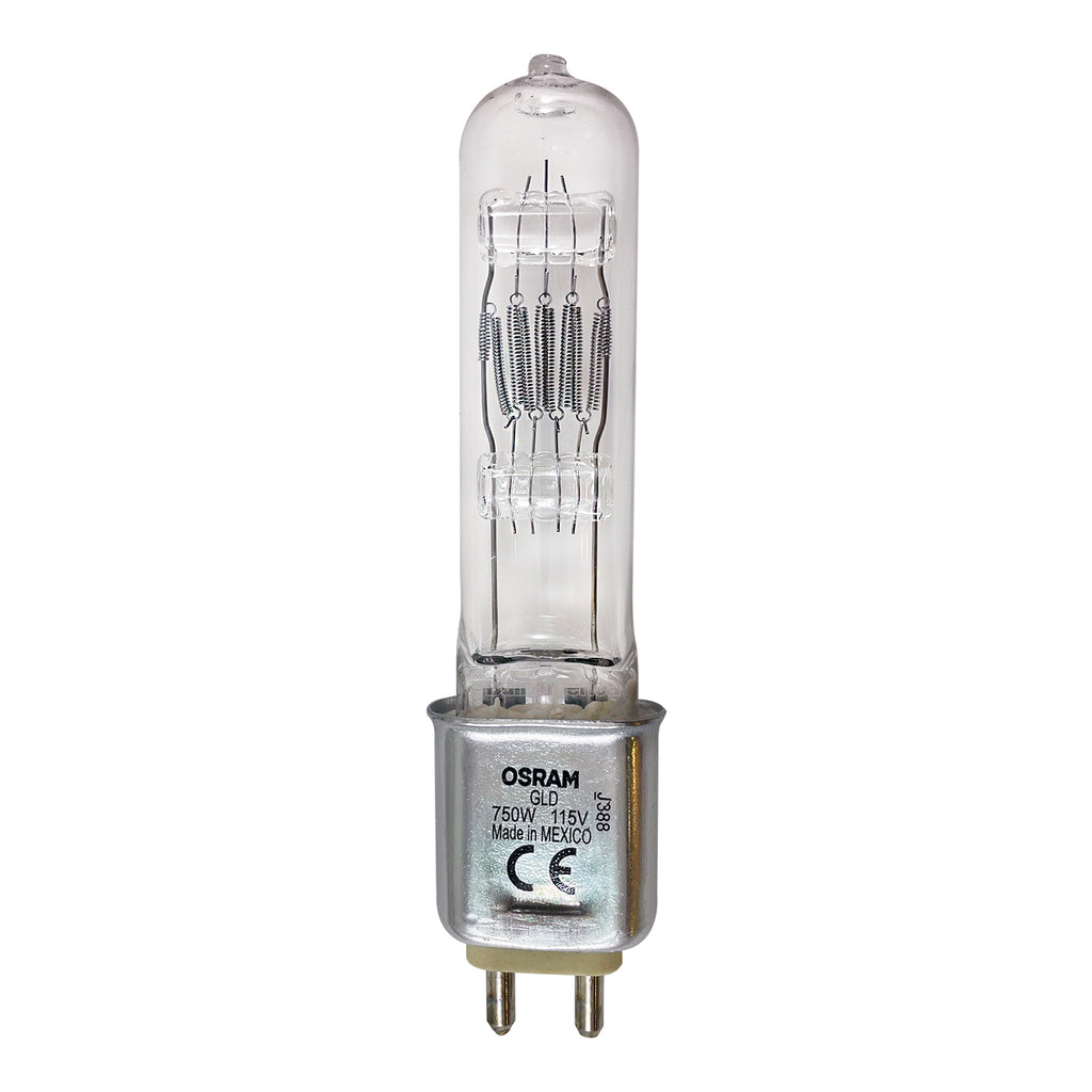 GLD 750w 115v G9.5 Halogen Bulb - Stage Studio Replacement Lamp