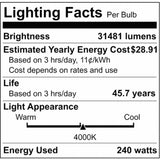 LED Area Light Type III 240W Bronze Finish 4000K 277-480V_5