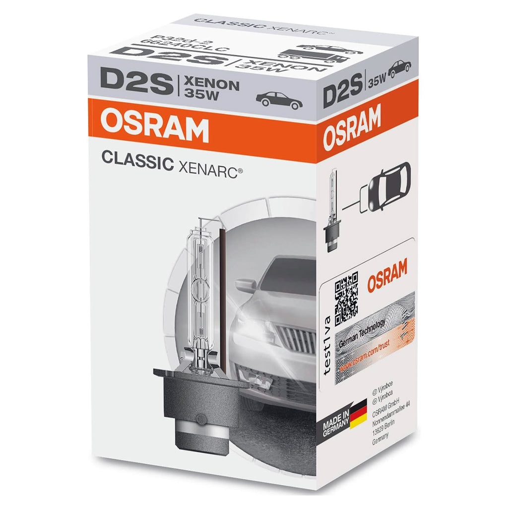 Osram D2S - 66240 - Classic Xenarc 35W HID Automotive Bulb – BulbAmerica