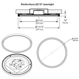 Philips 23W 2700K 10-in Round SlimSurface Dimmable Downlight_3