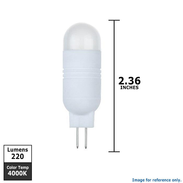 LBE 12 Volt 2.5 Watt LED Silicon G4 Bulb - Landscape Light Experts