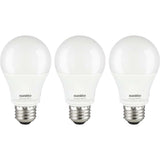 3Pk - Sunlite 14w A19 LED 2700K 1500Lm Non-Dimmable Bulb - 100W Equiv