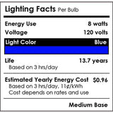 Sunlite 8w LED PAR30 Short Neck Blue Colored Floodlight Bulb - 75W Equiv_3