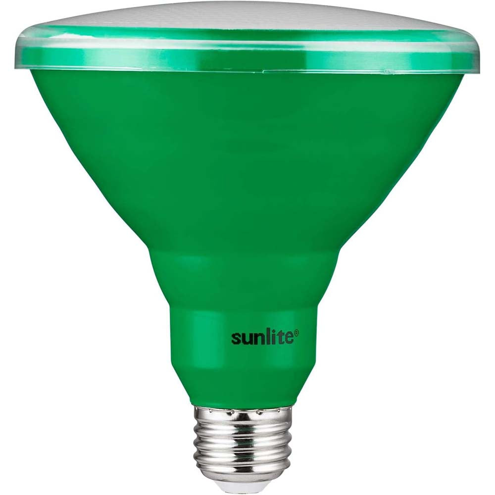 Sunlite 15w LED PAR38 Green Colored E26 Base Floodlight Bulb - 75W Equiv