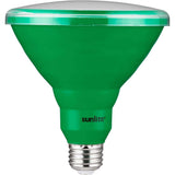 Sunlite 15w LED PAR38 Green Colored E26 Base Floodlight Bulb - 75W Equiv