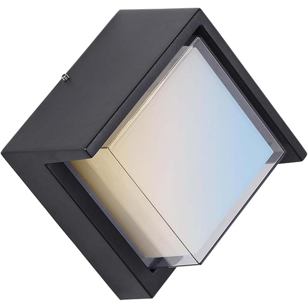 Sunlite 12w LED Canopy Square Modern Outdoor Fixture CCT Selectable - 60w equiv