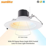 Sunlite 9.5-in LED Commercial Recessed Downlight CCT Wattage Selectable Fixture_2