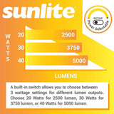 Sunlite 9.5-in LED Commercial Recessed Downlight CCT Wattage Selectable Fixture_3