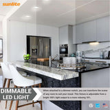 Sunlite 4-In 11w LED Square Retrofit Recessed Downlight CCT Selectable Dimmable_4