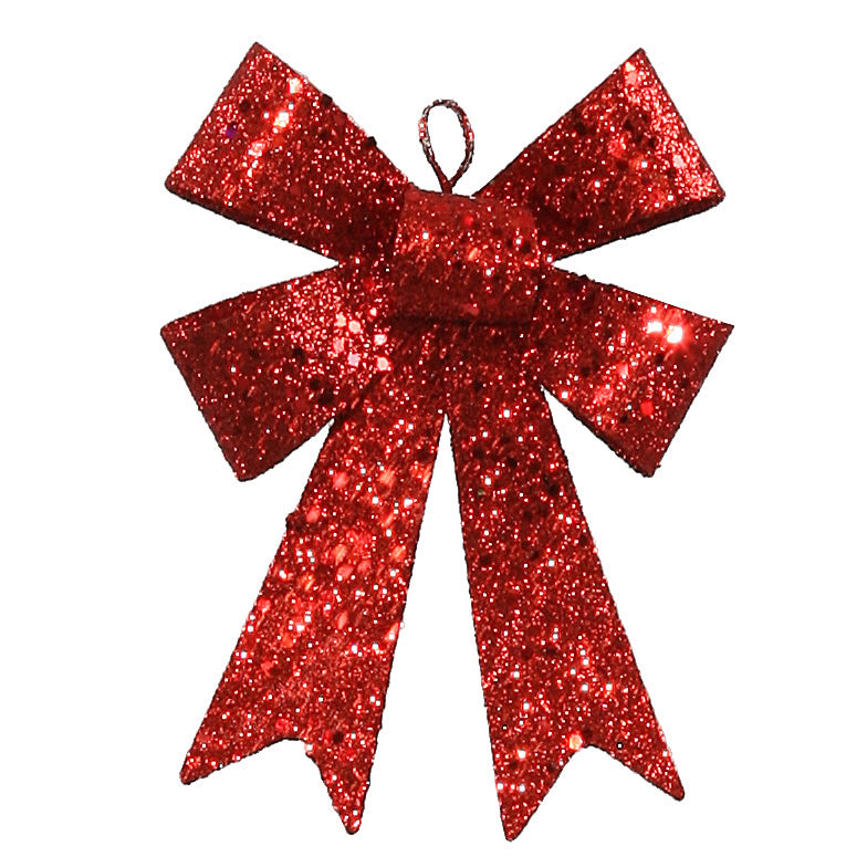 5'' Red Sequin Bow 6/Bag – BulbAmerica