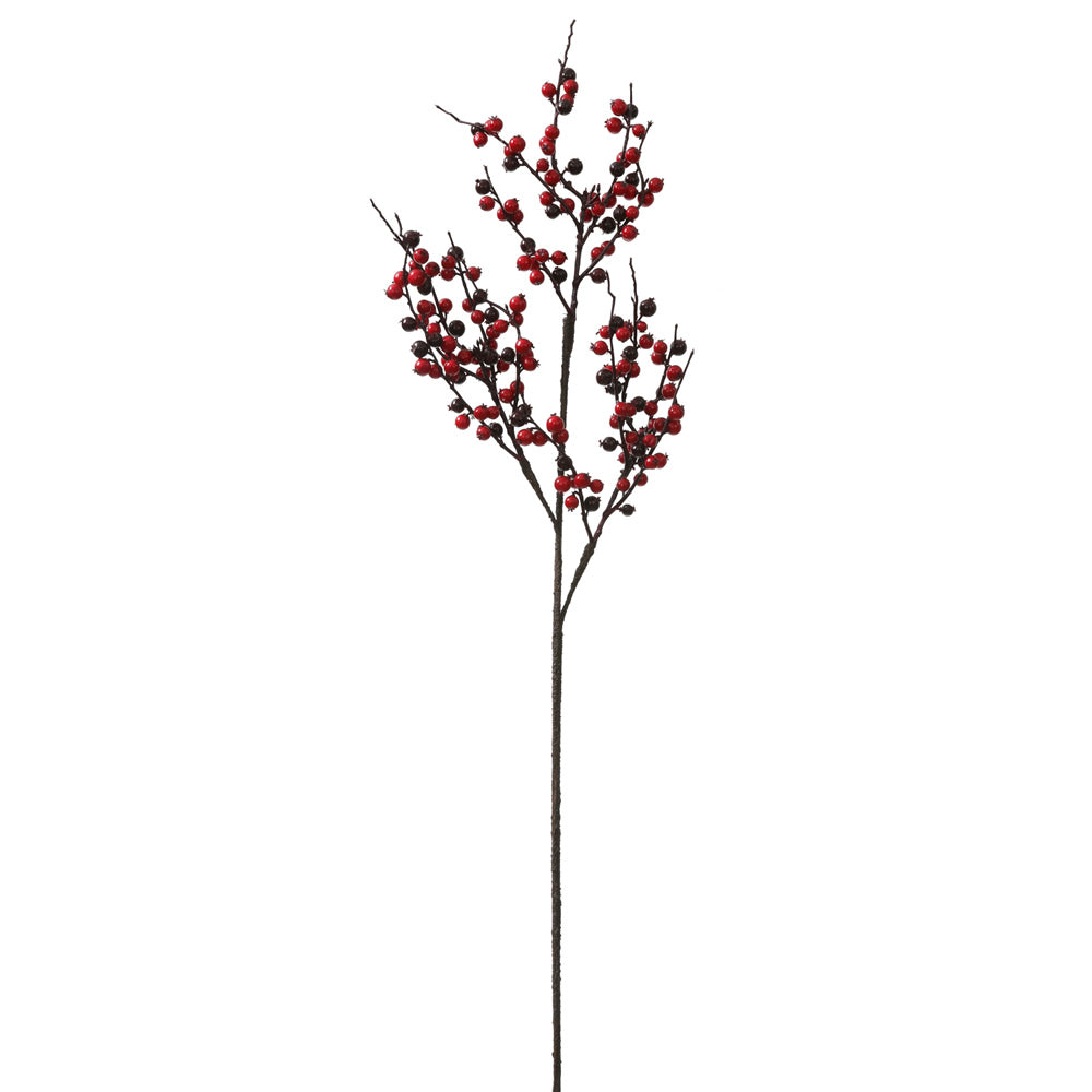 30" Red, Burgundy Outdoor Berry Centre P