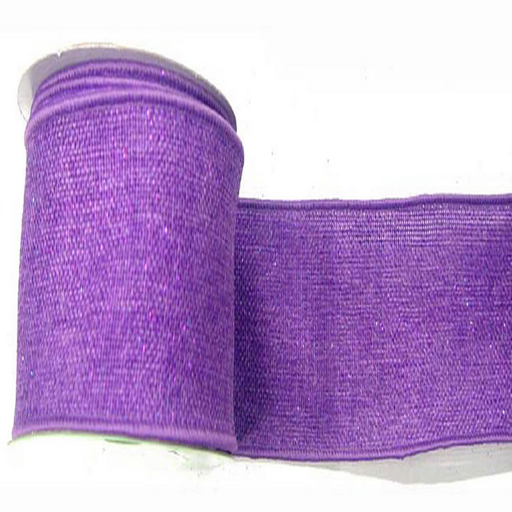 6" x 10yd Purple Sparkle Burlap