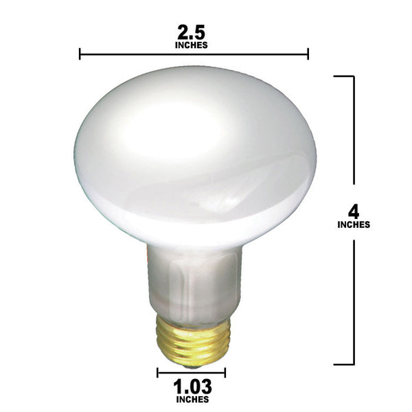 Satco S3210 30W 120V R20 Frosted E26 Medium Base Incandescent light bu ...