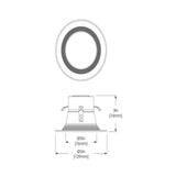 Lightolier 4-in LED Retrofit Downlight CCT Select 700Lm 90CRI Round Fixture_2