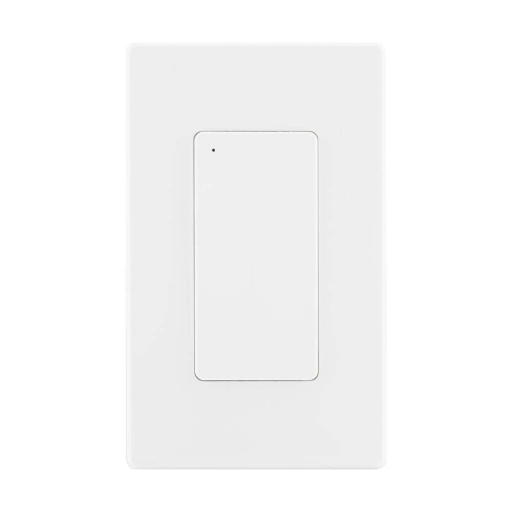 Wi-Fi On-Off Light Switch - White Finish - Satco Starfish Smart Technology