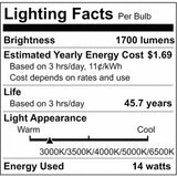 25Pk - 14W 48-in T8 LED CCT Selectable Type B Ballast Bypass G13 Base 120-277v_1