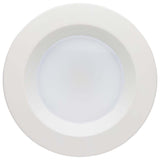 4-in LED Retrofit Downlight Wattage Lumens & CCT Selectable Round White Finish - BulbAmerica