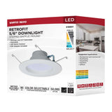 5-6-in LED Retrofit Downlight Wattage Lumens & CCT Selectable Round White Finish_6