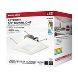 Satco 7-in LED Retrofit Downlight Square White Finish_5