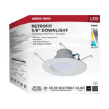 Satco 7-in LED Retrofit Downlight Square White Finish_6