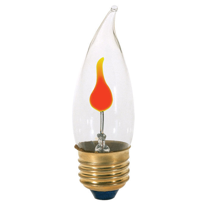 Satco S3757 3W 120V CCA10 Clear E26 Base Incandescent light bulb