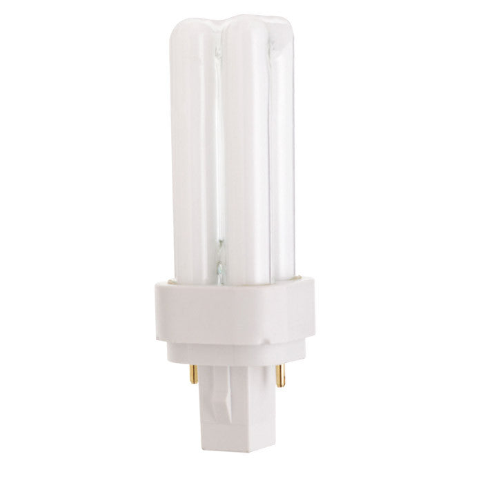 Satco S6714 9W Quad Tube 2-Pin G23-2 Plug-In base 2700K fluorescent bulb