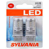 2-PK SYLVANIA 3157 Red LED Automotive Bulb