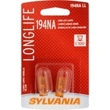 2-PK SYLVANIA 194NA Long Life Automotive Light Bulb