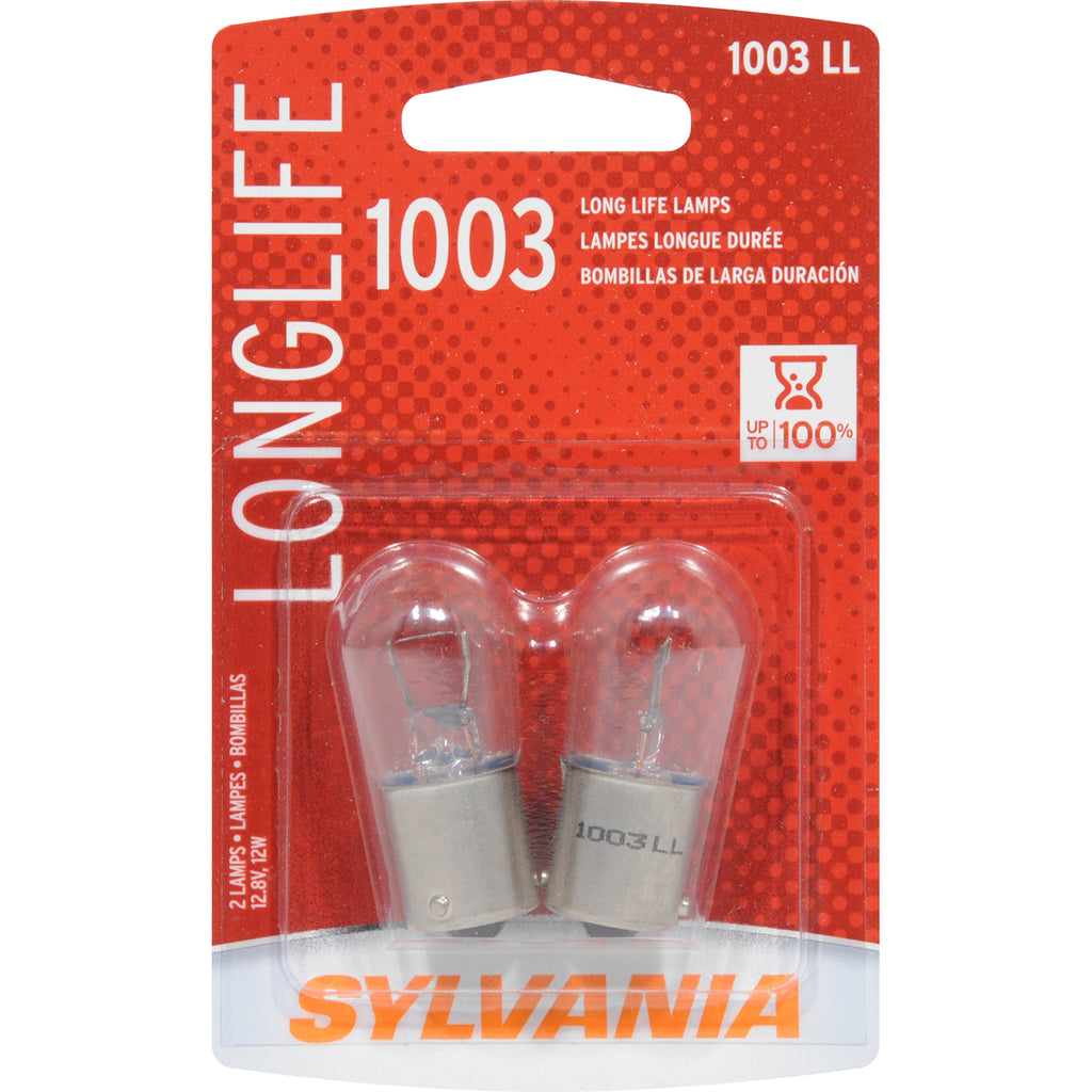 2-PK SYLVANIA 1003 Long Life Automotive Light Bulb