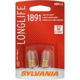 2-PK SYLVANIA 1891 Long Life Automotive Light Bulb