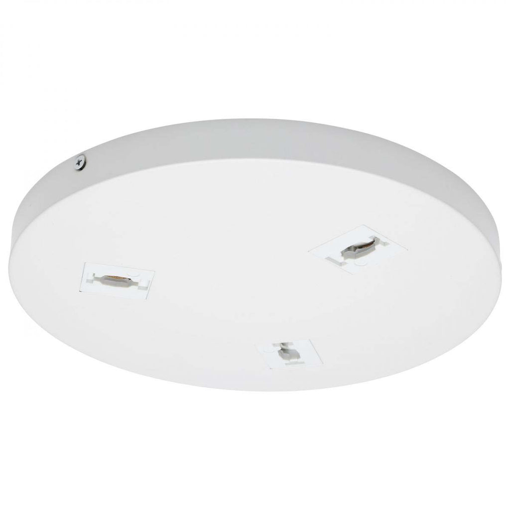 Triple Monopoint Adapter Round White Finish