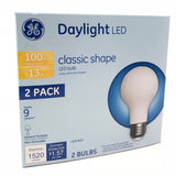 2 PK - GE 13W A21 Classic Shape LED Light Bulb - 5000K Daylight - 100w Equiv.