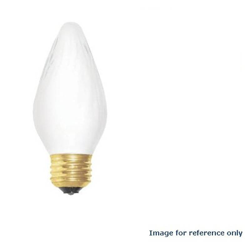 6Pk - Sunlite40w 120v Medium Flame Twist White bulbs