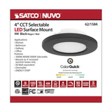 4-in LED Surface Mount Fixture CCT Selectable 3K/4K/5K Black_5