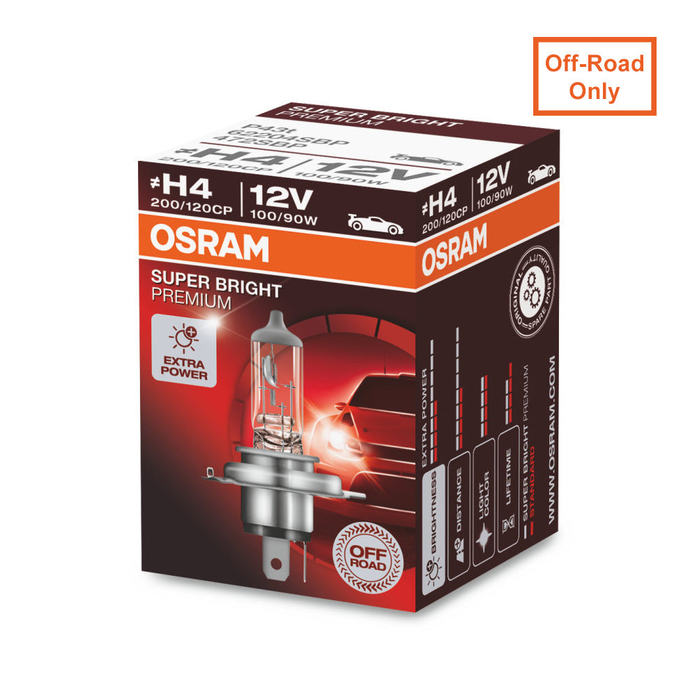 Osram H4 12v 100/90w 62204 P43t Super Rallye Off Road Auto Bulb Car Halogen  Lamp Headlight 3200k 1x - Car Headlight Bulbs(halogen) - AliExpress