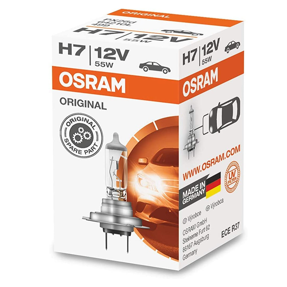 OSRAM Night Breaker Laser H7 Car Halogen Headlight Bulbs 55W (2 Pack) :  Automotive 