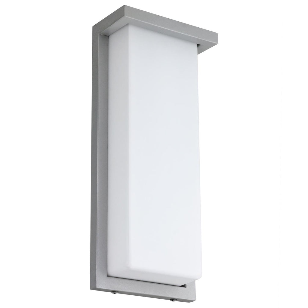 SUNLITE 12" 20w Rectangle LED Wall Sconce Fixture 4000K Cool White Silver Finish